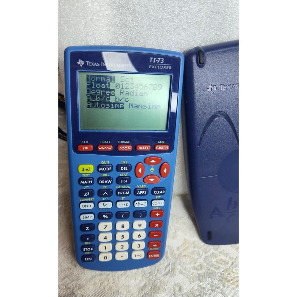 Texas Instruments TI-73 Explorer Graphing Calculator Tested Working w cover - Picture 3 of 11
